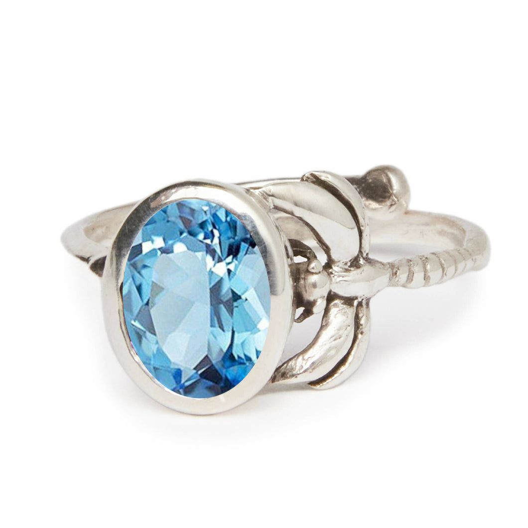 Daydream Ring in Sterling Silver & Blue Topaz