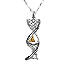 Load image into Gallery viewer, Celtic DNA Trinity Necklace Sterling Silver
