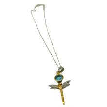 Load image into Gallery viewer, Damsel Pendant in Silver Gold &amp; Amethyst &amp; Blue Topaz
