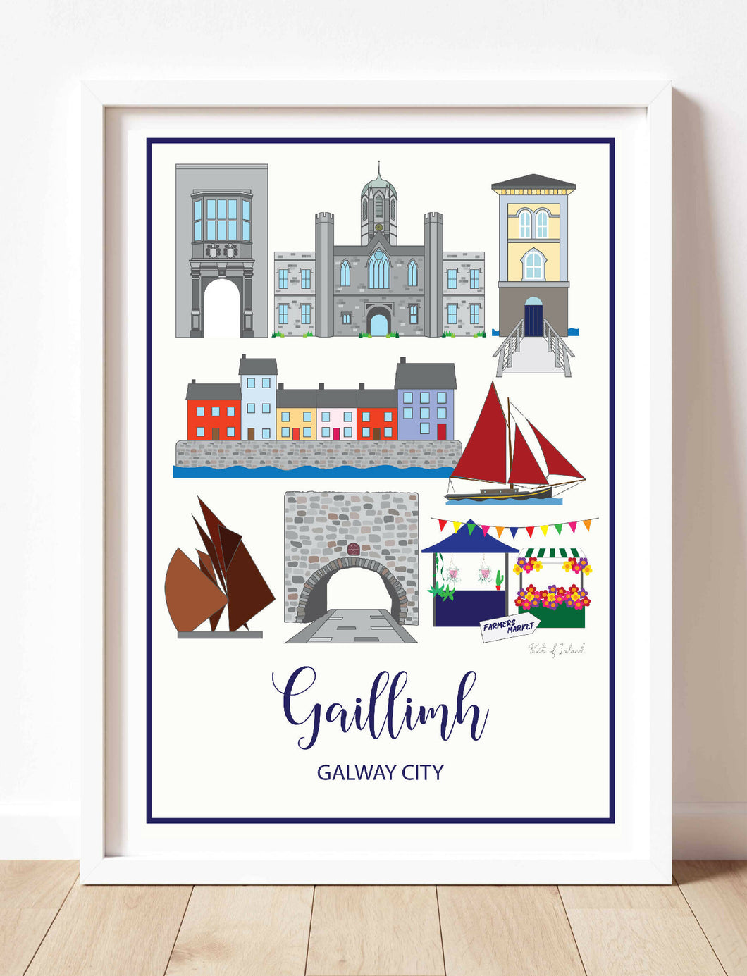 Galway Landmarks Print